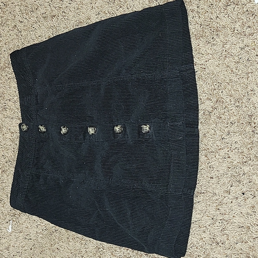 H&M ribbed button up skirt